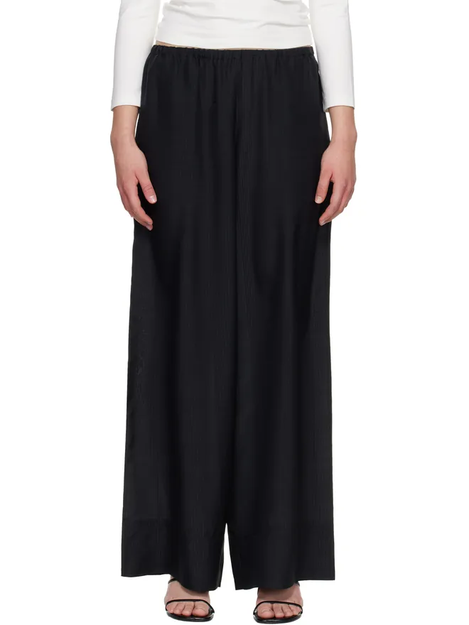 St. Agni St. Agni Grid シルク リラックス トラウザーズの商品画像