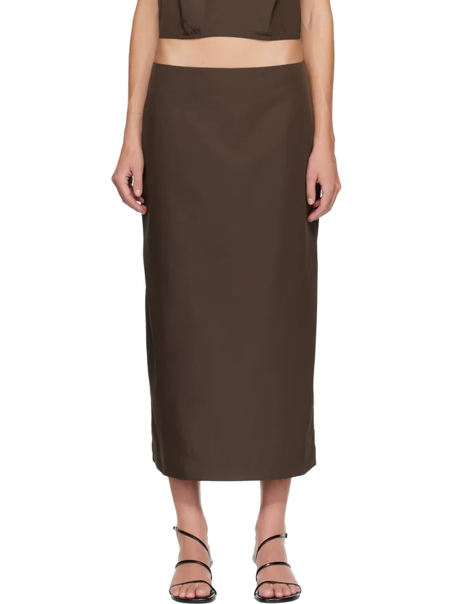St. Agni St. Agni Paper Taffeta ミディアム コラムスカートの商品画像