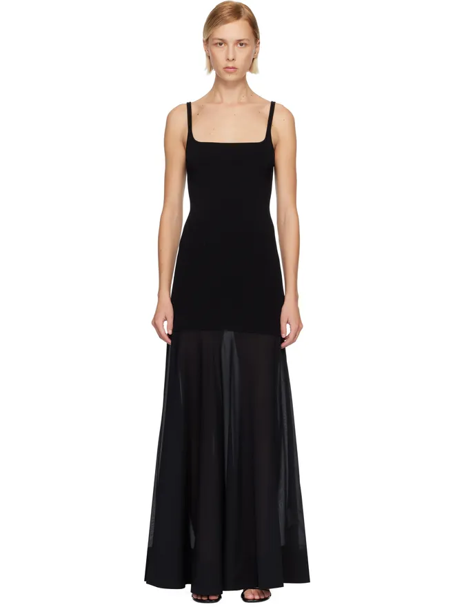 St. Agni St. Agni Circle Hem シアー シルク マキシワンピースの商品画像