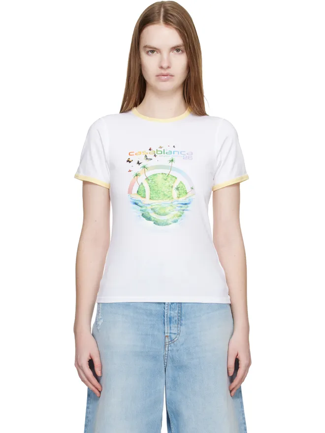 Casablanca Casablanca Beyond Destiny Longline 半袖リンガーTシャツの商品画像