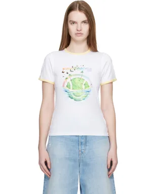 Casablanca Beyond Destiny Longline 半袖リンガーTシャツ - サムネイル1