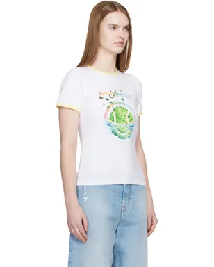 Casablanca Beyond Destiny Longline 半袖リンガーTシャツ - サムネイル2