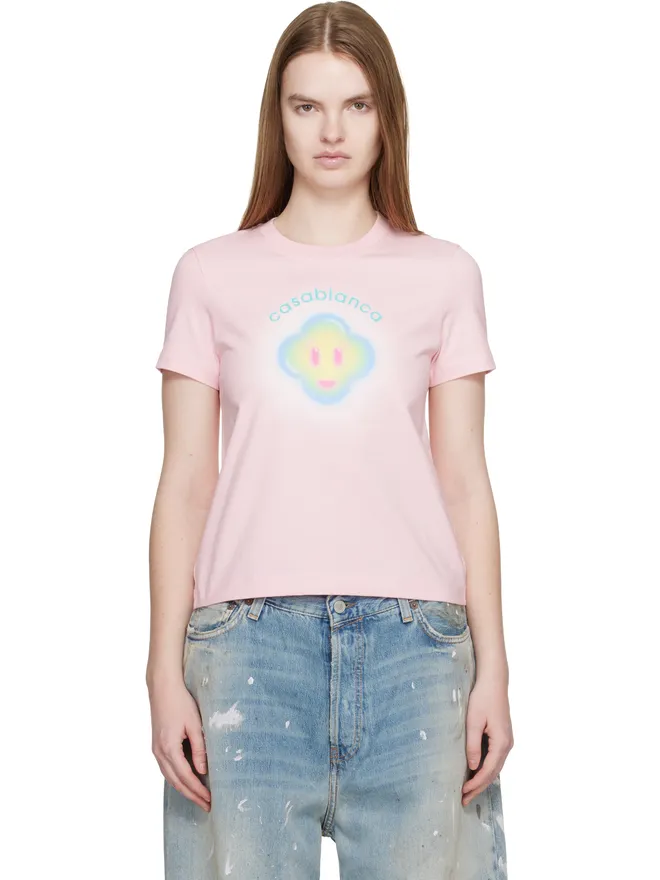 Casablanca Casablanca Airbrush Smiley Fitted 半袖Tシャツの商品画像