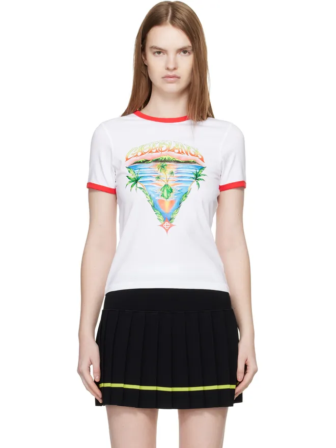 Casablanca Casablanca Innocence Triangle Longline リンガーTシャツの商品画像