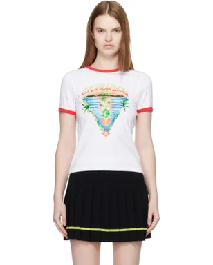 Casablanca Innocence Triangle Longline リンガーTシャツ - サムネイル1