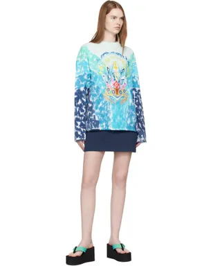 Casablanca Surf Lotus タイダイ 長袖Tシャツ - サムネイル4