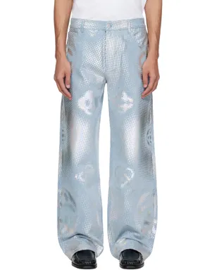 Casablanca Pearlescent Monogram バギージーンズ - サムネイル1