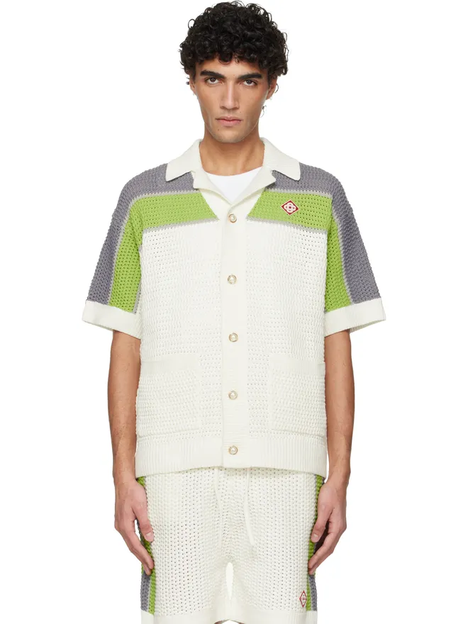 Casablanca Casablanca Stripe Crochet 半袖シャツの商品画像