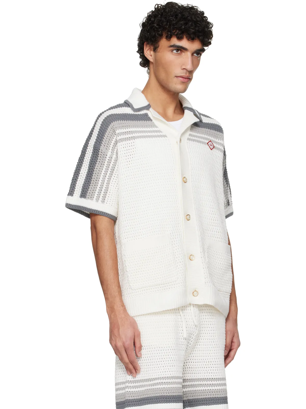 Casablanca Tennis Crochet シャツ - 画像2