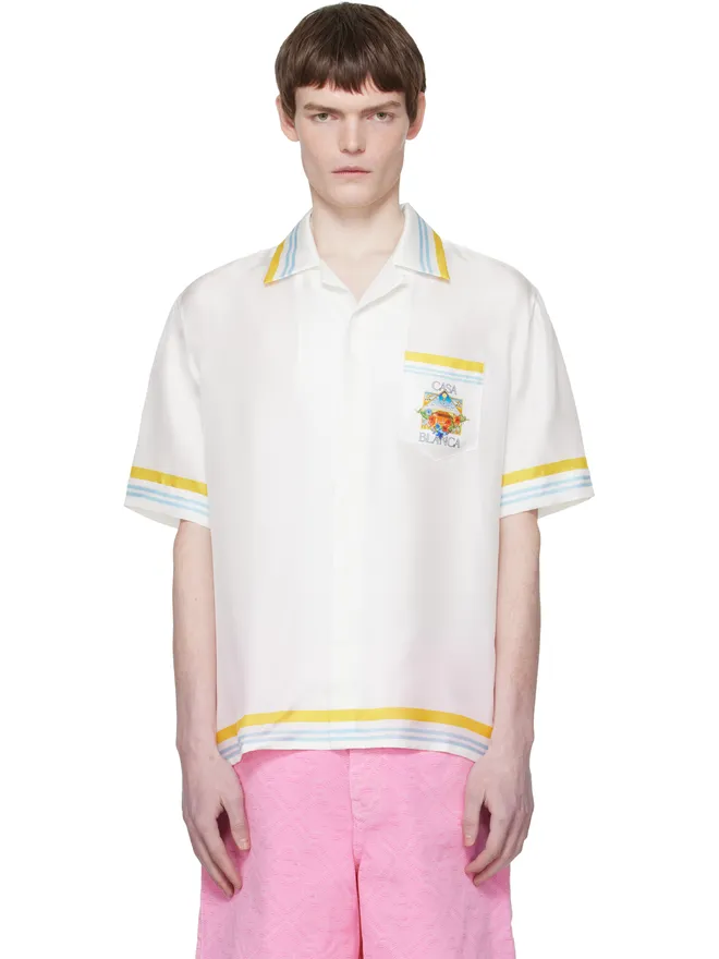 Casablanca Casablanca Tennis Landscape シルク 半袖シャツの商品画像