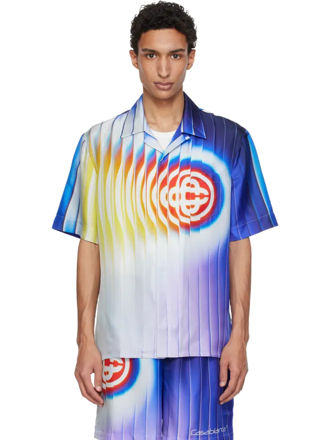 Casablanca Casablanca Shockwave シルク 半袖シャツの商品画像