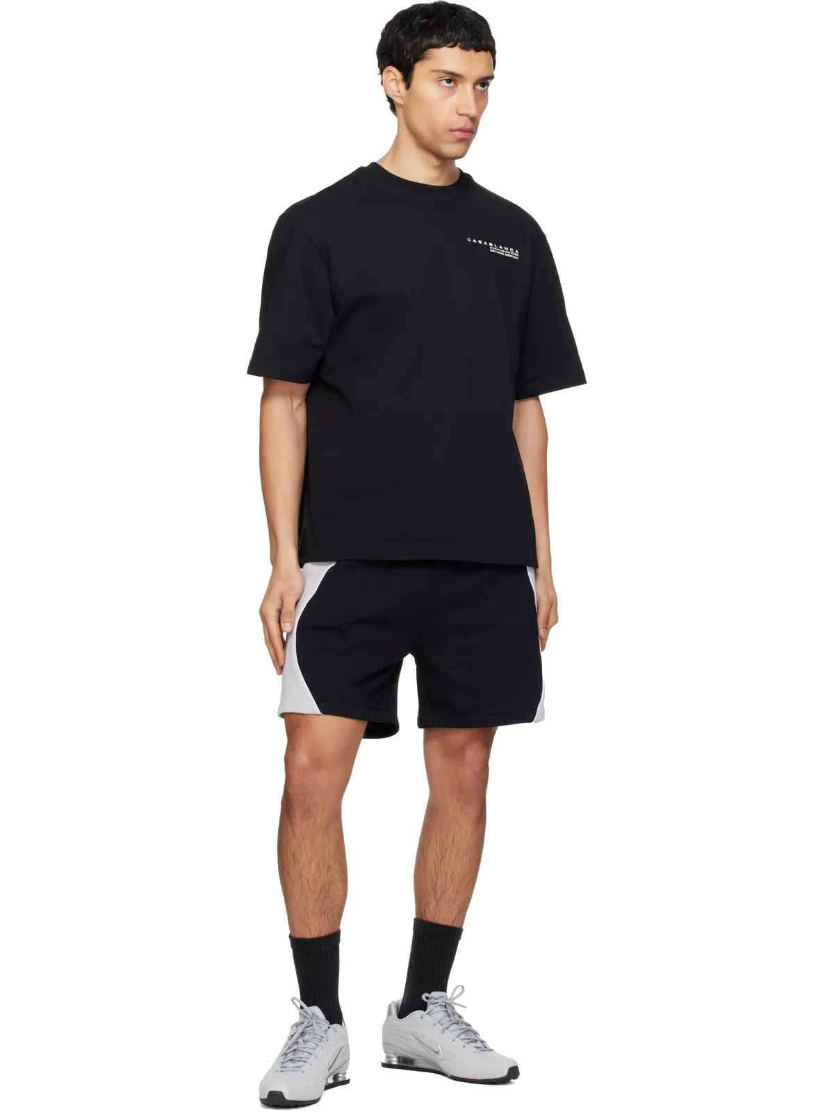 Casablanca Colourblock スウェットショートパンツ - 画像4