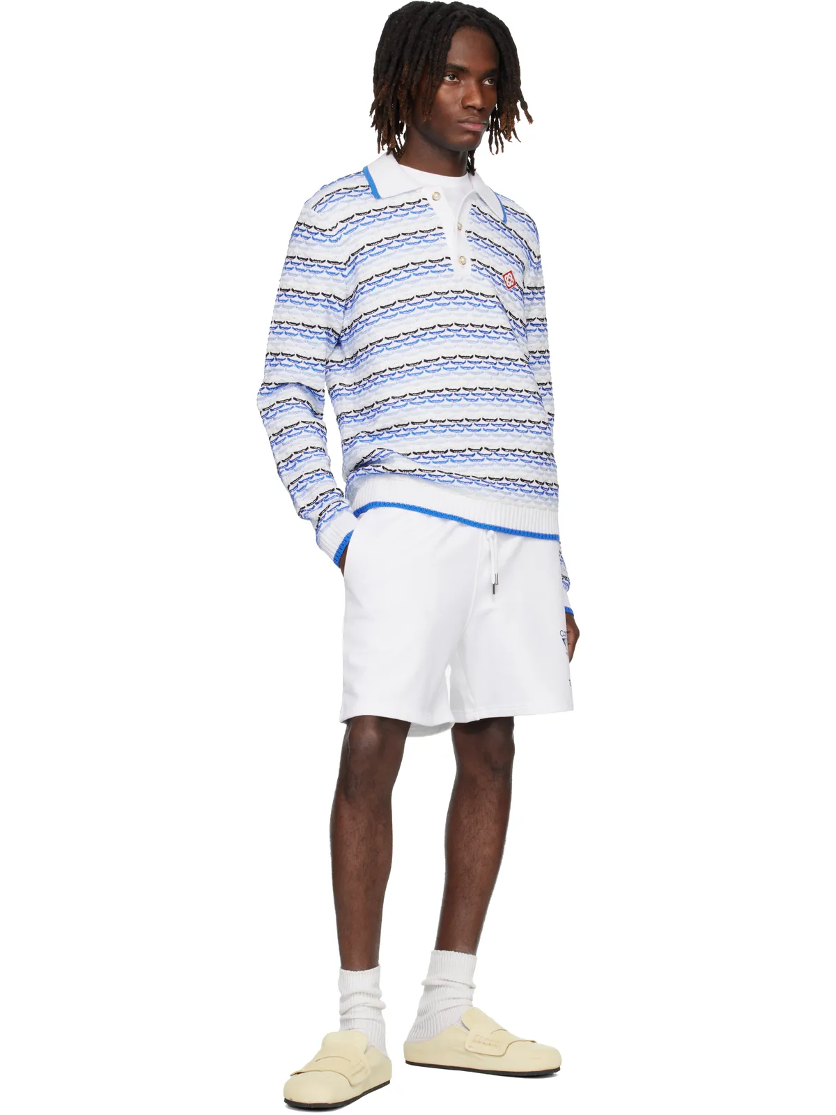 Casablanca Tennis Club Icon スウェットショートパンツ - 画像4