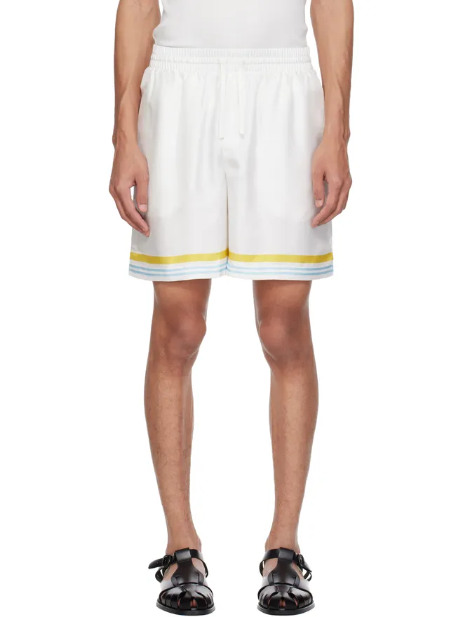 Casablanca Casablanca Tennis Landscape シルク ショートパンツの商品画像