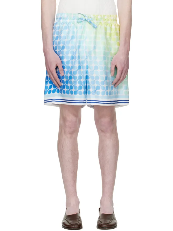 Casablanca Casablanca Tennis Tile グラデーション シルク ショートパンツの商品画像