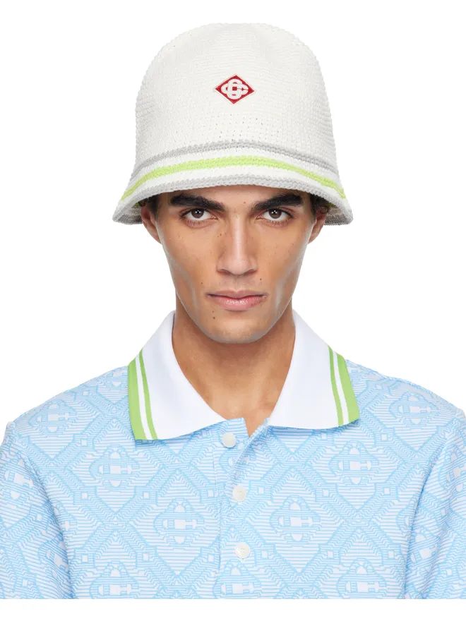 Casablanca Casablanca ライン クロシェ バケットハットの商品画像