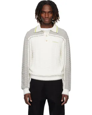 Casablanca Tennis Boucle 長袖ポロシャツ - サムネイル1