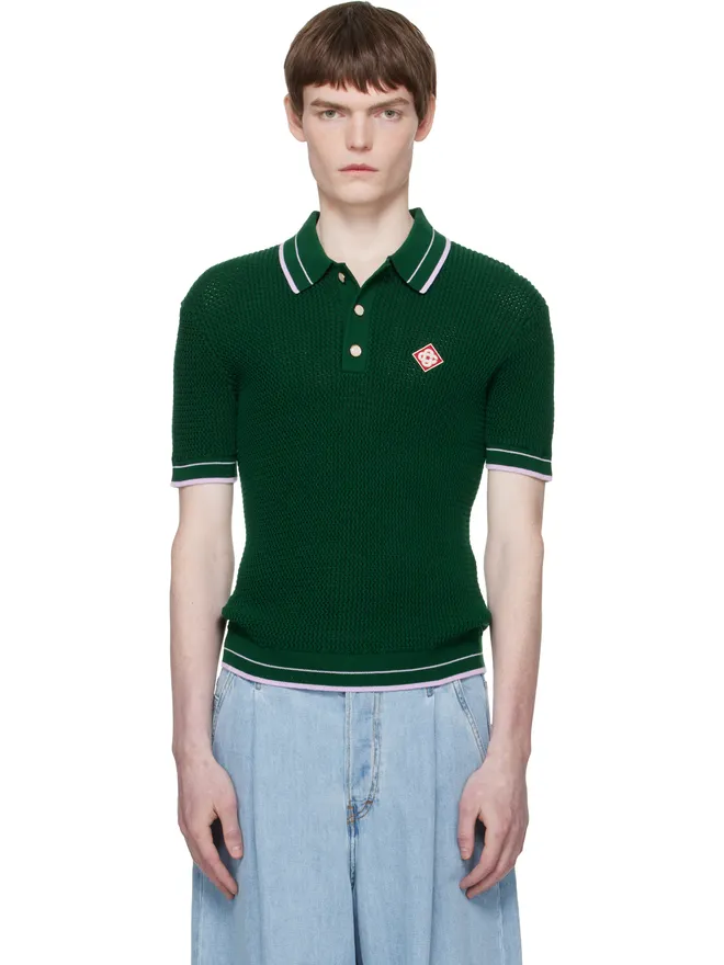 Casablanca Casablanca Mock Mini クロシェ ニットポロシャツの商品画像