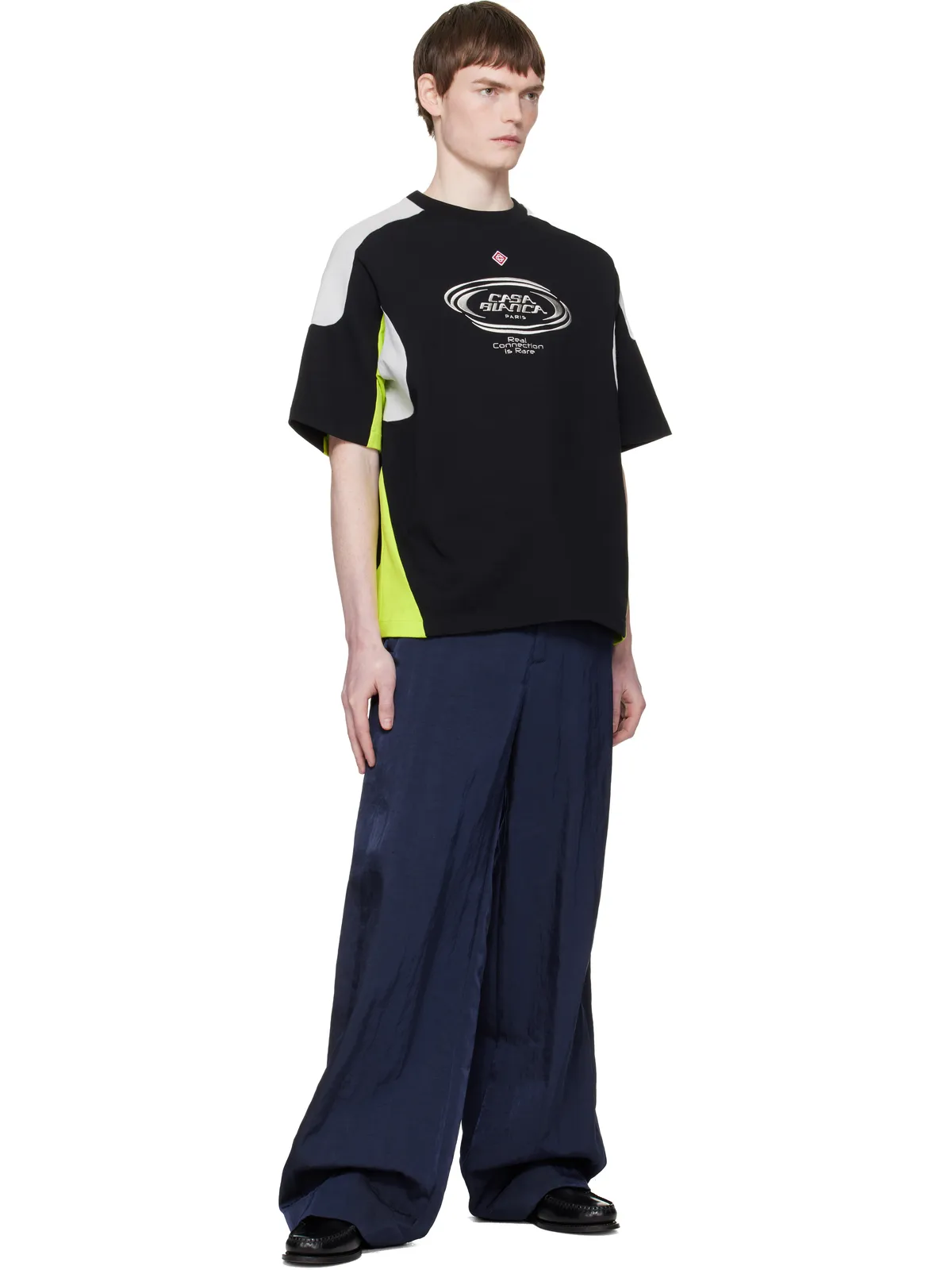Casablanca カラーブロック オーバーサイズ 半袖Tシャツ - 画像4