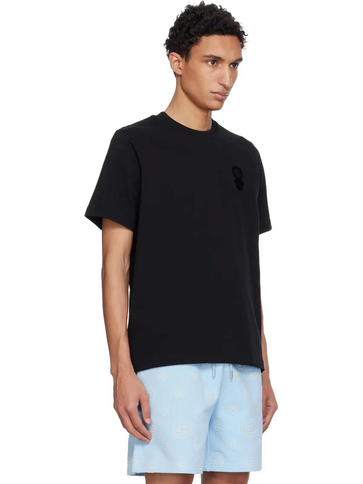 Casablanca Squash Logo Flock 半袖Tシャツ - 画像2