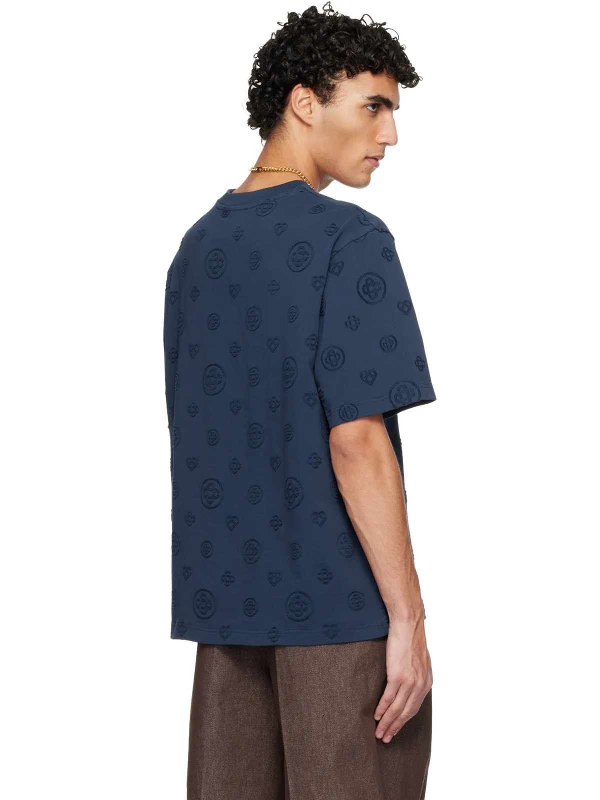Casablanca Applique Monogram オーバーサイズ 半袖Tシャツ - 画像3