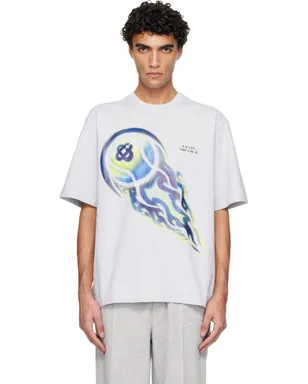 Casablanca Flaming Tennis Ball オーバーサイズ 半袖Tシャツ - サムネイル1