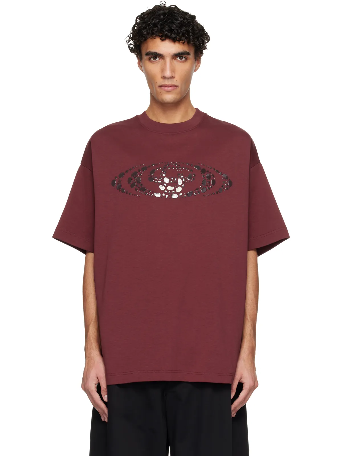 Casablanca Pebble Logo Oversized Tシャツ - 画像1