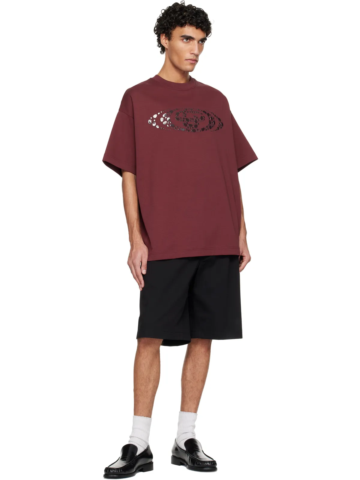 Casablanca Pebble Logo Oversized Tシャツ - 画像4