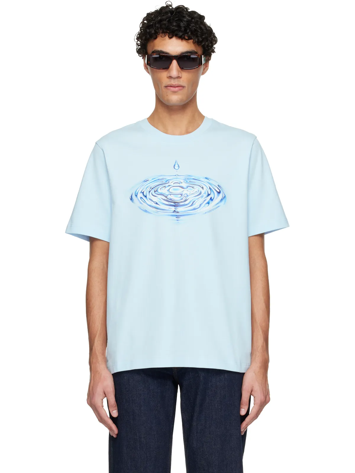 Casablanca Drip ロゴ 半袖Tシャツ - 画像1