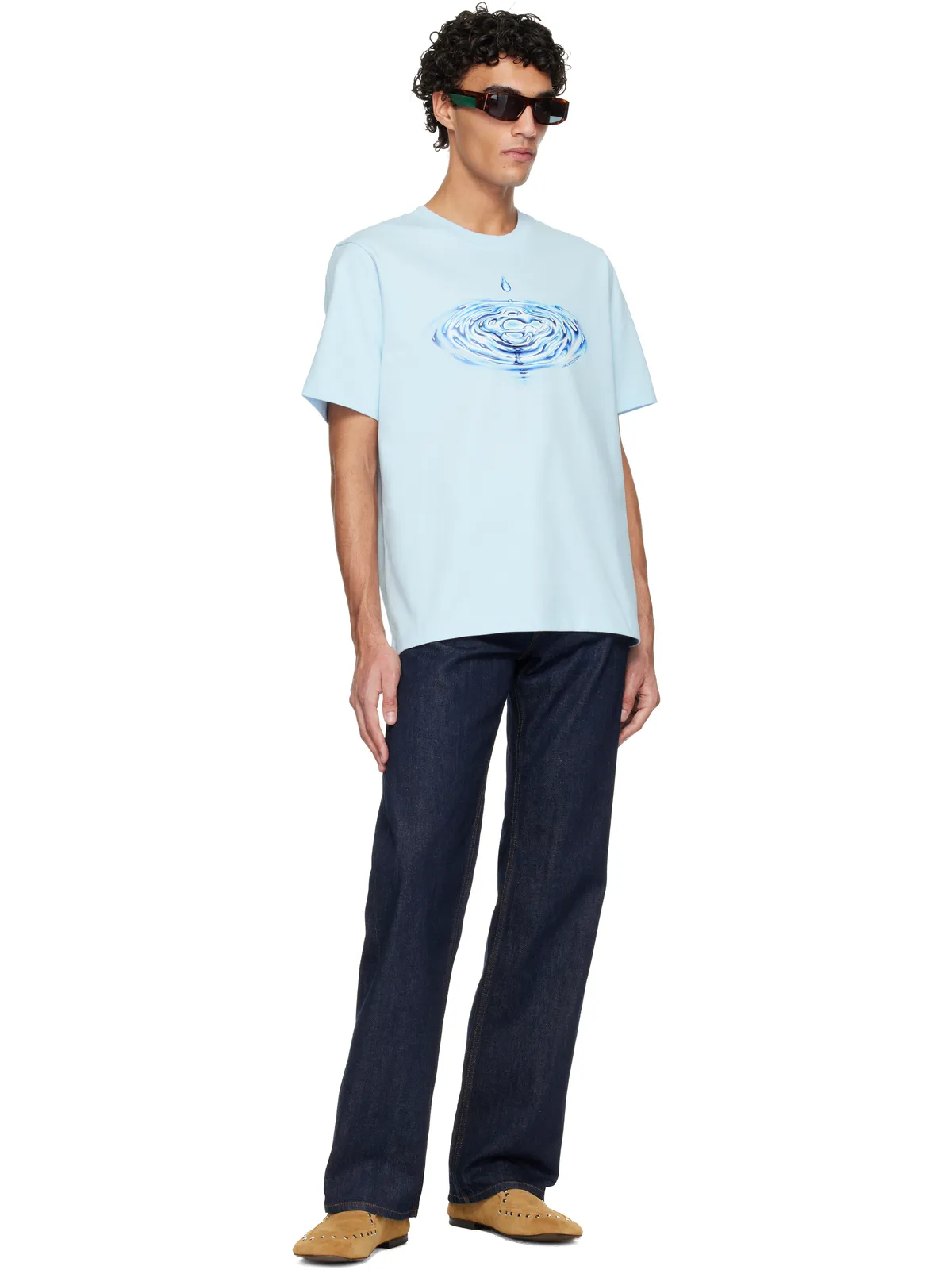Casablanca Drip ロゴ 半袖Tシャツ - 画像4