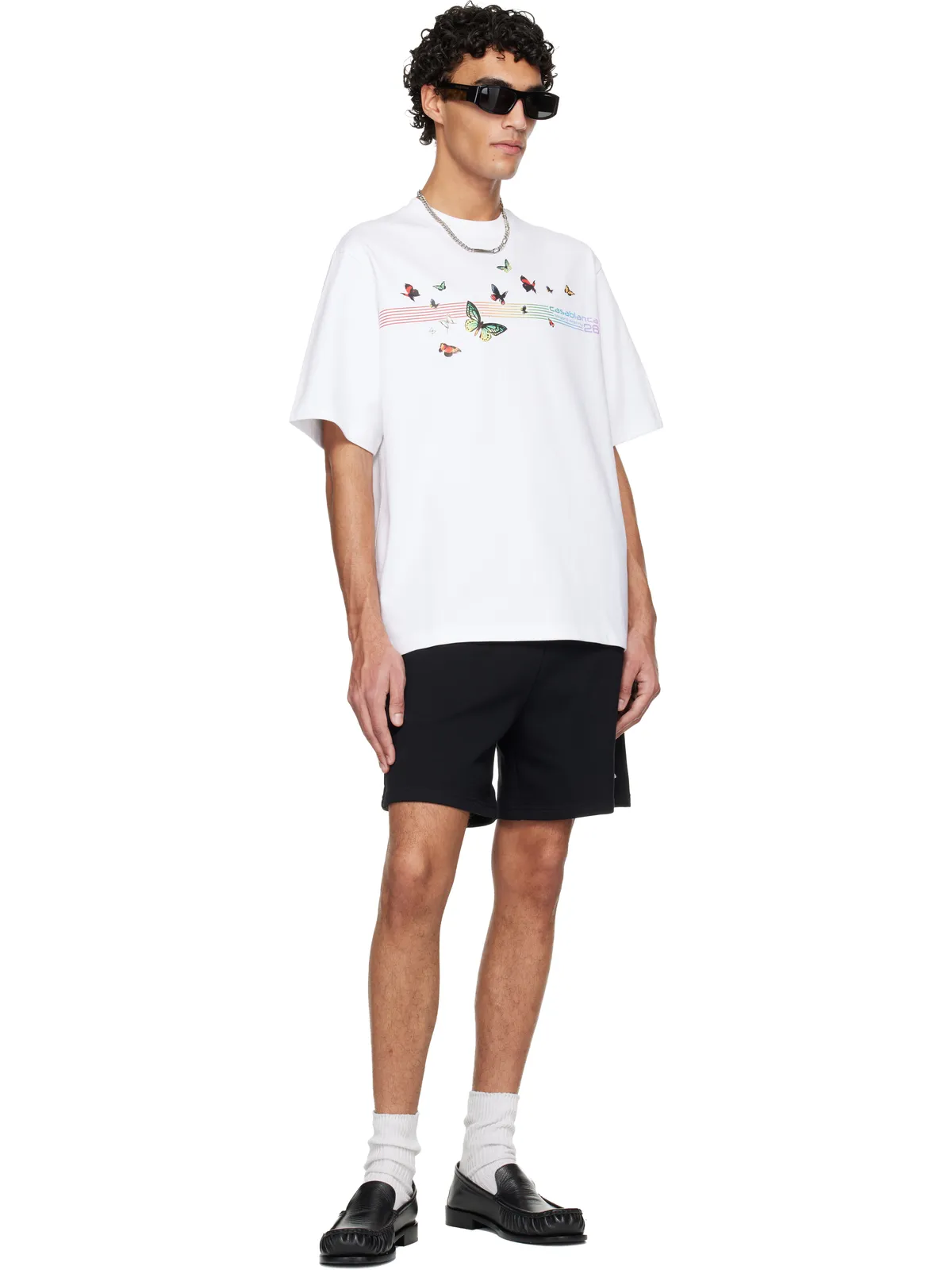 Casablanca Butterfly Oversized Tシャツ - 画像4