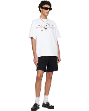 Casablanca Butterfly Oversized Tシャツ - サムネイル4