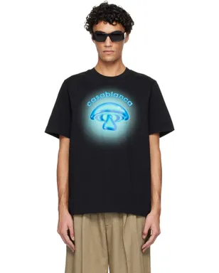 Casablanca Airbrush Mushroom ロゴ 半袖Tシャツ - サムネイル1