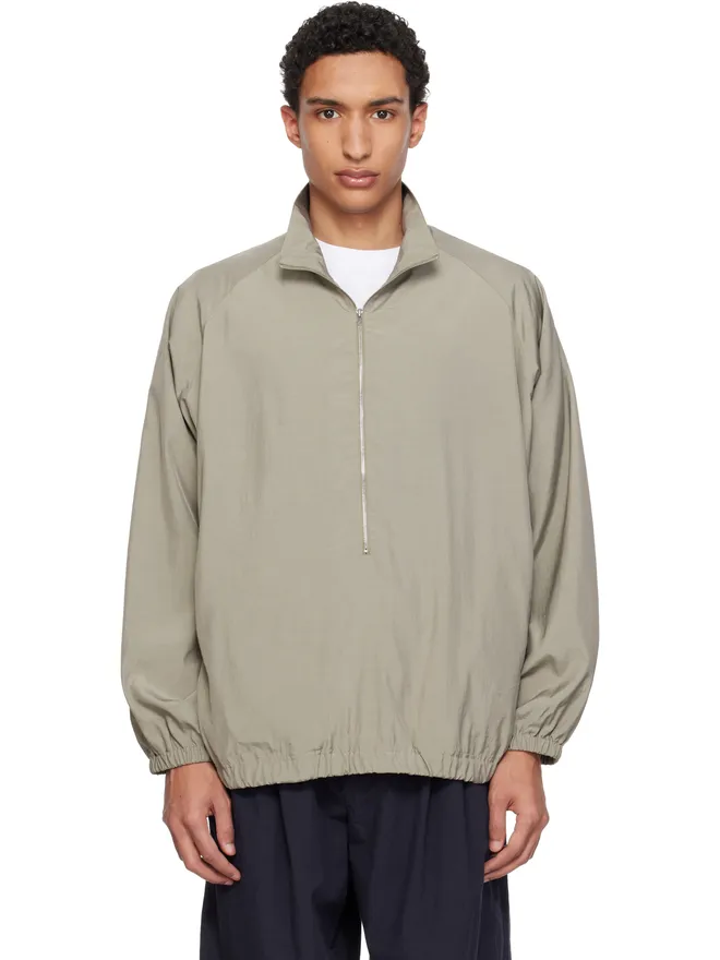 YOKE YOKE シルク ナイロン 3/4ジップ プルオーバージャケットの商品画像