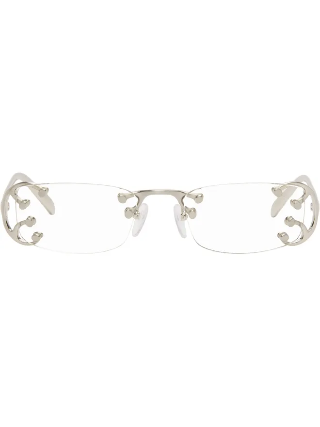 Prada Eyewear Prada Eyewear Metal リムレス メガネの商品画像