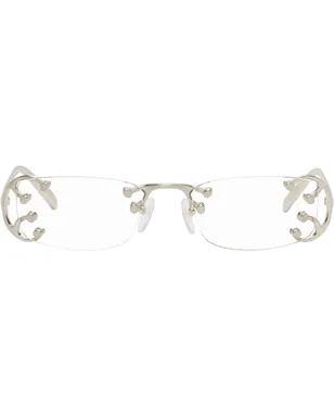 Prada Eyewear Metal リムレス メガネ - サムネイル1