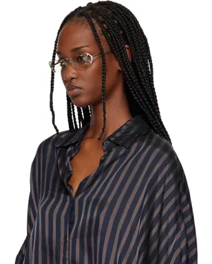 Prada Eyewear Metal リムレス メガネ - サムネイル4