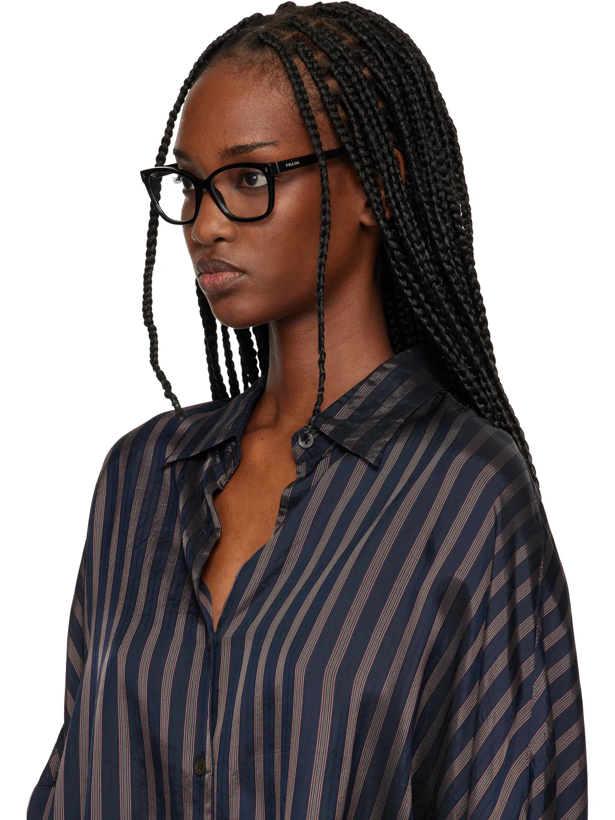 Prada Eyewear スクエアメガネ - 画像4
