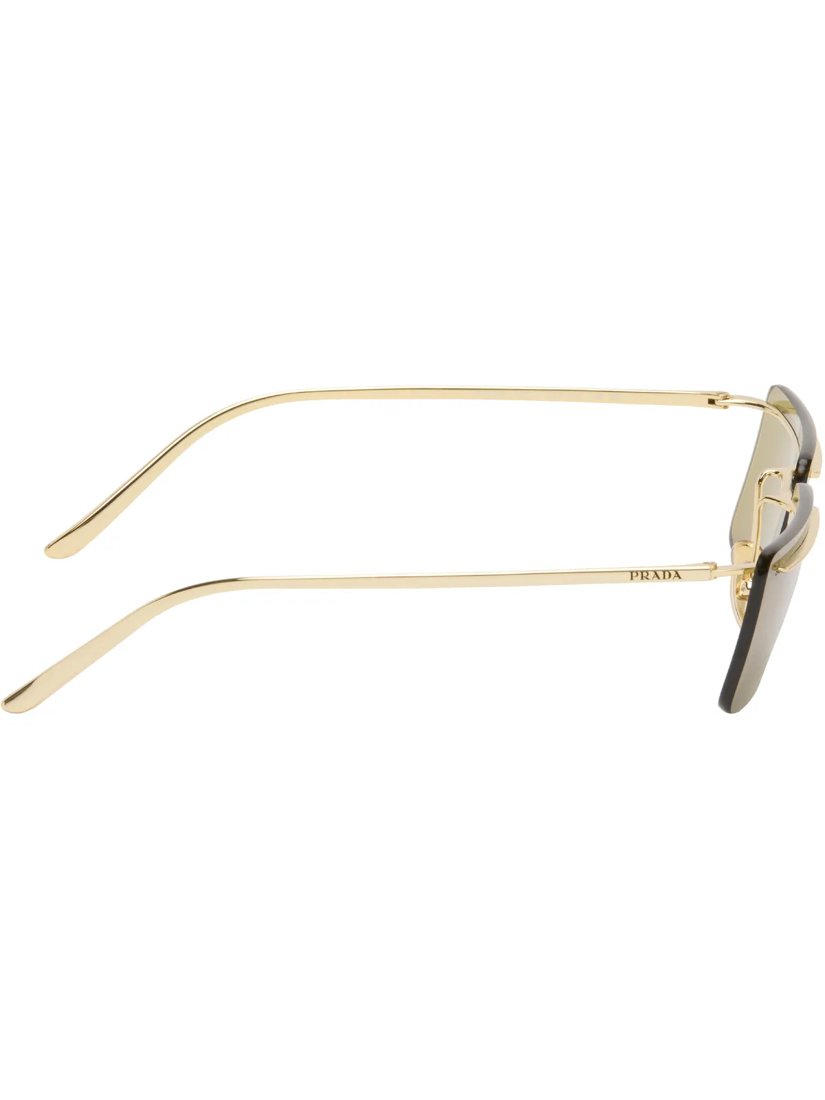 Prada Eyewear Metal リムレス スクエアサングラス - 画像2
