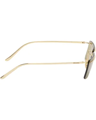 Prada Eyewear Metal リムレス スクエアサングラス - サムネイル2