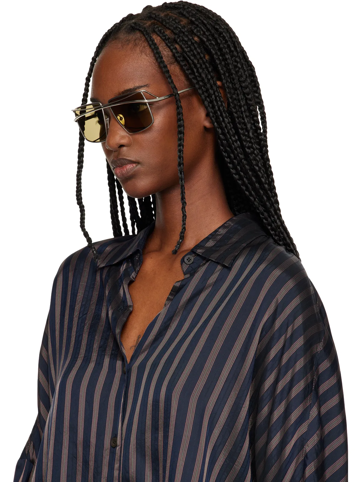 Prada Eyewear Metal スクエアサングラス - 画像4