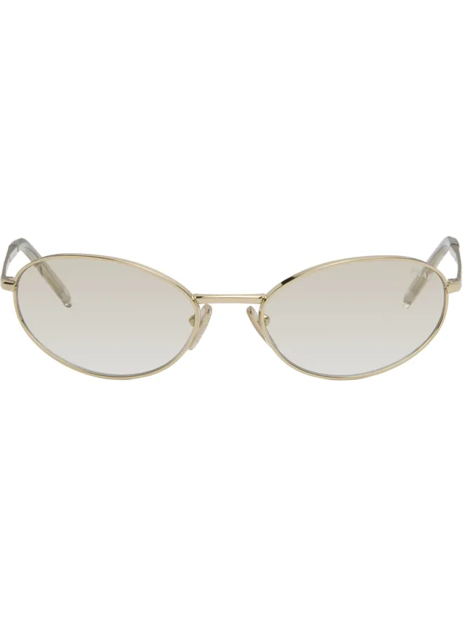 Prada Eyewear Prada Eyewear メタル オーバルサングラスの商品画像