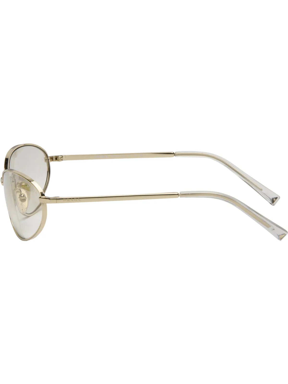 Prada Eyewear メタル オーバルサングラス - 画像3