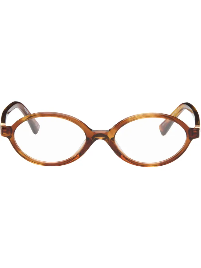 Miu Miu Eyewear Miu Miu Eyewear 'Breaking the Rules' オーバルメガネの商品画像