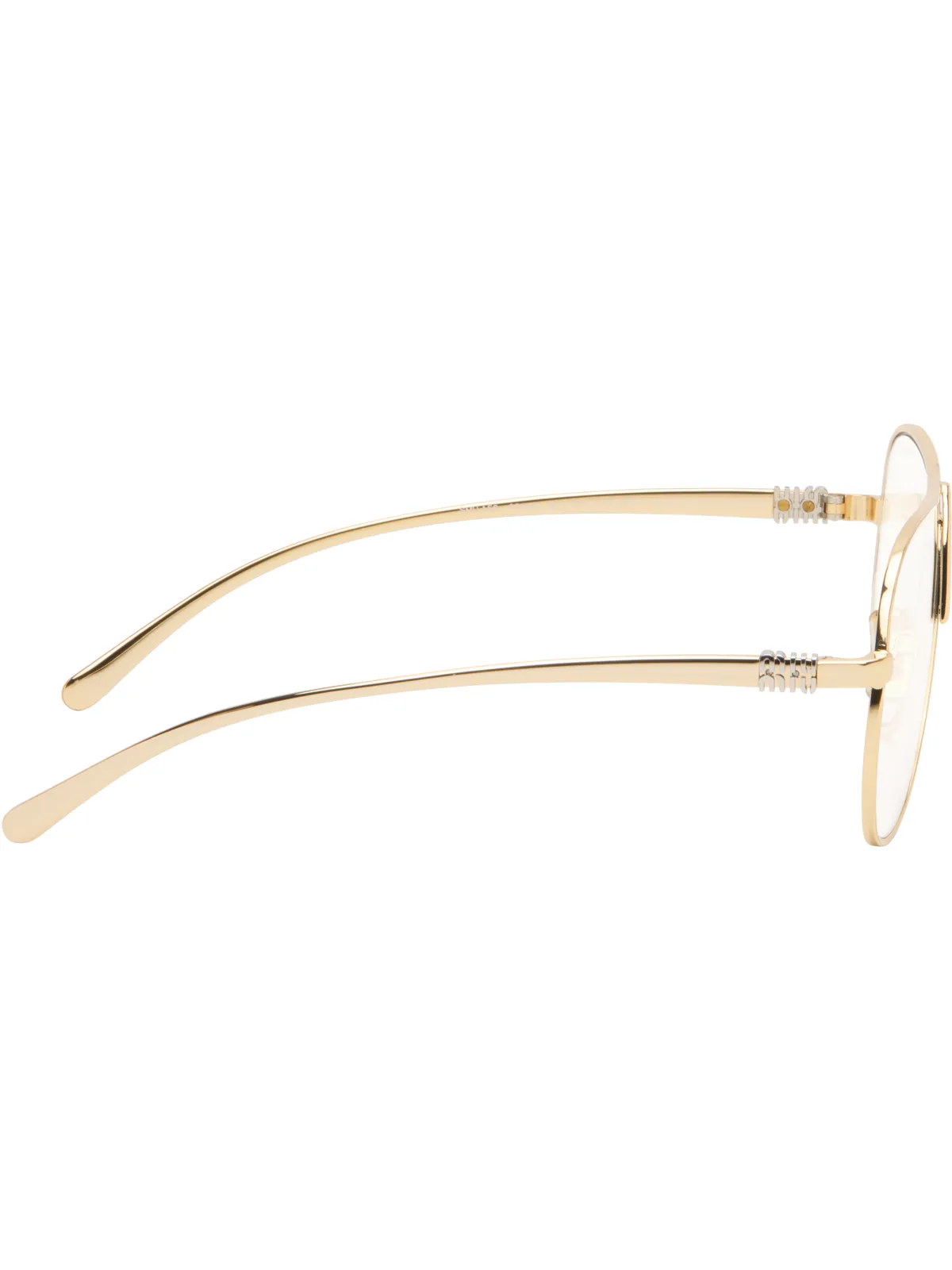 Miu Miu Eyewear Metal アビエイターメガネ - 画像2