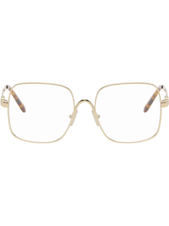 Miu Miu Eyewear Miu Miu Eyewear ラージ メタル スクエアメガネの商品画像