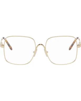 Miu Miu Eyewear ラージ メタル スクエアメガネ - サムネイル1