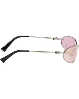 Miu Miu Eyewear リムレス メタル オーバルサングラス - サムネイル2