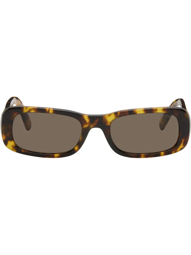 Miu Miu Eyewear Miu Miu Eyewear アセテート スクエアサングラスの商品画像