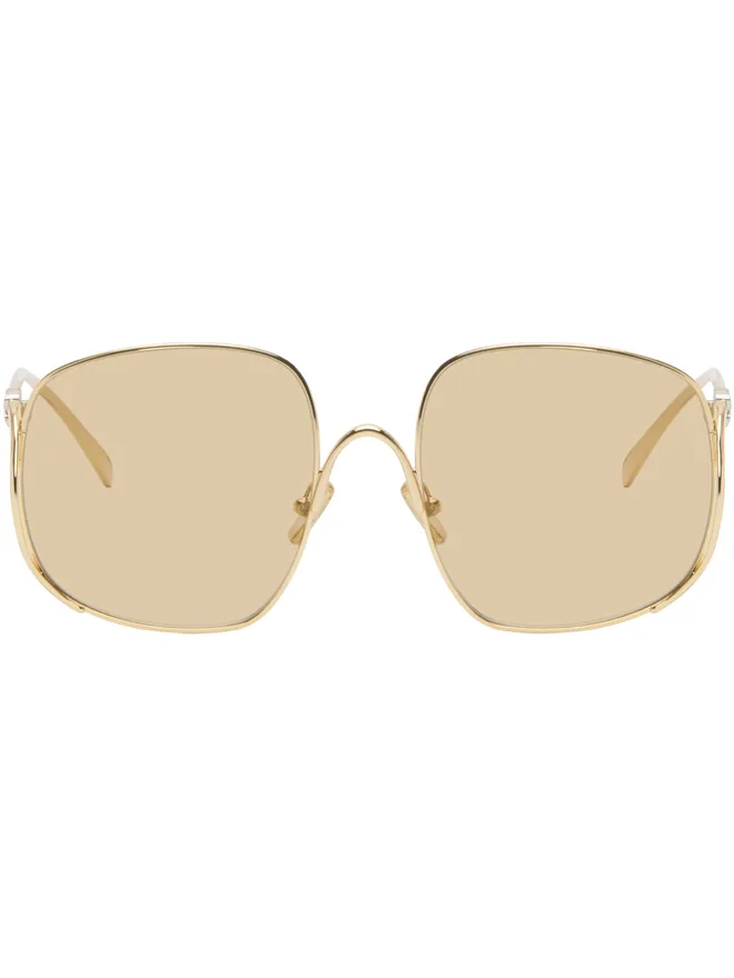 Miu Miu Eyewear Miu Miu Eyewear オーバーサイズ メタル サングラスの商品画像